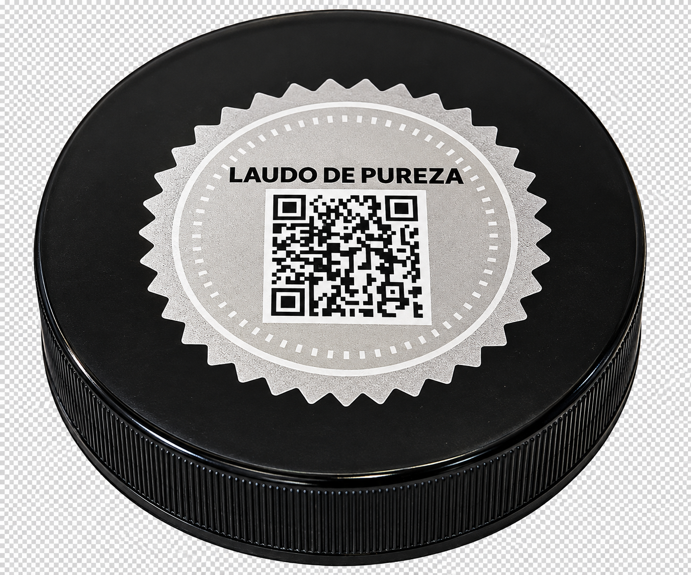QR code de laudo na tampa